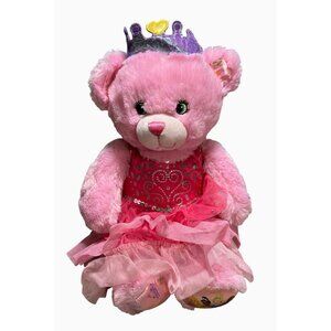 Build-A-Bear Workshop Pink Princess Bear With Disney Princess Dress